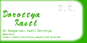 dorottya kastl business card